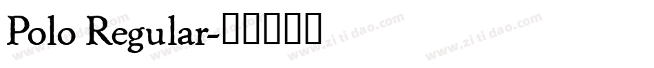 Polo Regular字体转换